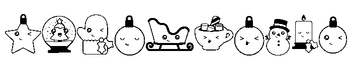DB Kawaii Christmas Font OTHER CHARS