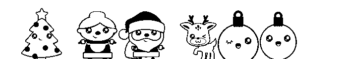 DB Kawaii Christmas Font OTHER CHARS