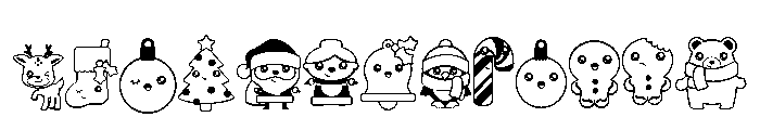 DB Kawaii Christmas FONT