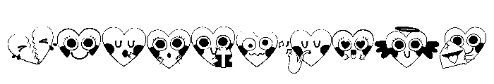 DB La-la-la-la-love Emojis Font OTHER CHARS