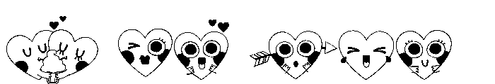 DB La-la-la-la-love Emojis Font OTHER CHARS