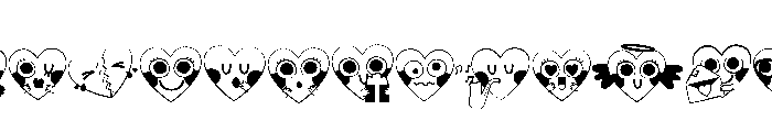 DB La-la-la-la-love Emojis Font LOWERCASE