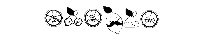 DB Lemon Meringue- Emojis Font OTHER CHARS