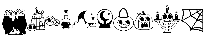 DB Lil Monsters Things Font OTHER CHARS