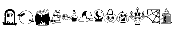 DB Lil Monsters Things Font LOWERCASE