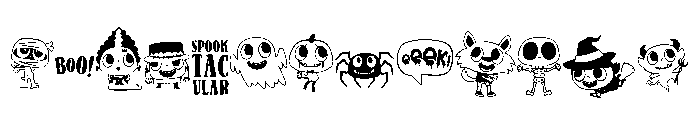 DB Lil Monsters Font UPPERCASE