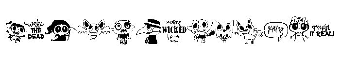 DB Lil Monsters Font UPPERCASE