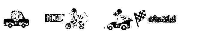 DB Little Dinos Racers Font OTHER CHARS