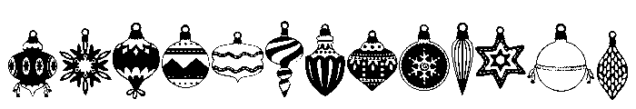 DB Llama-days Ornaments Font UPPERCASE