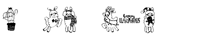 DB Llama-days Font OTHER CHARS
