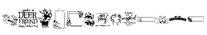 DB Love Fairies Friends Font LOWERCASE
