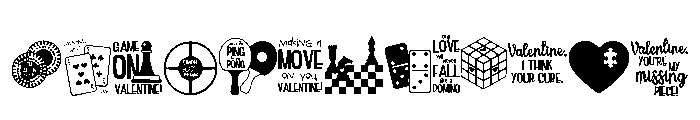 DB Love Games Font LOWERCASE