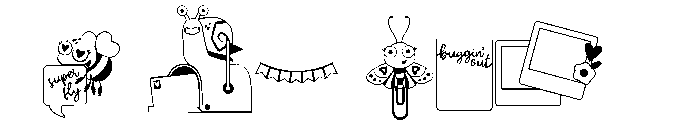 DB Lovebugs Journaling Font OTHER CHARS