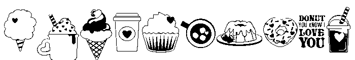 DB Lovedays Sweets Font OTHER CHARS