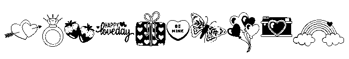 DB Lovedays Font OTHER CHARS