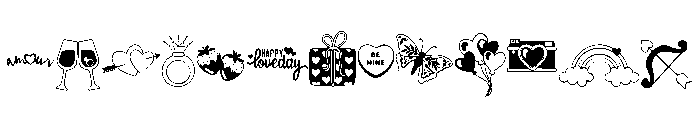 DB Lovedays Font LOWERCASE