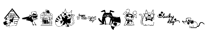 DB Lucky Dog Font OTHER CHARS