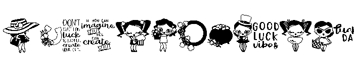 DB Lucky Girl Font LOWERCASE