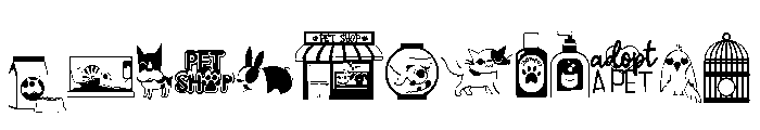 DB Lucky Pets Shop FONT