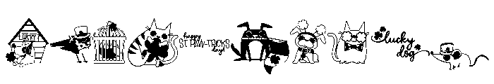 DB Lucky Pets Font OTHER CHARS