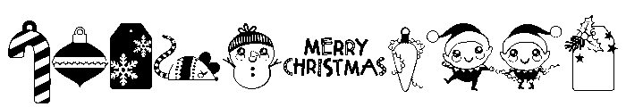 DB Make It Merry Too Font OTHER CHARS