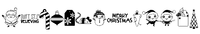 DB Make It Merry Too Font LOWERCASE
