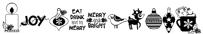 DB Make It Merry Font OTHER CHARS