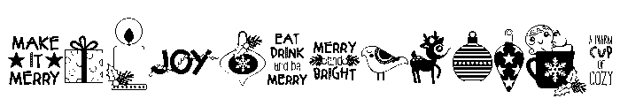 DB Make It Merry Font LOWERCASE