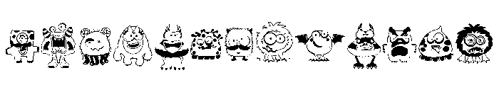 DB Make a Monster Mr and Mrs FONT