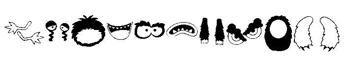 DB Make a Monster Font OTHER CHARS