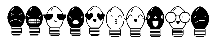 DB Merry Emoji Bright Font OTHER CHARS