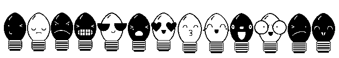 DB Merry Emoji Bright Font LOWERCASE