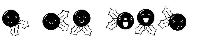 DB Merry Emoji Holly Font OTHER CHARS