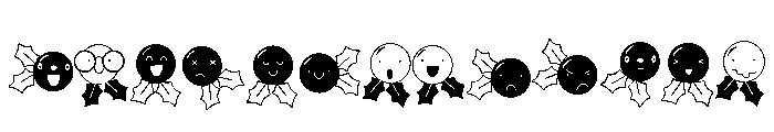 DB Merry Emoji Holly FONT