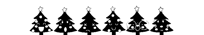 DB Merry Emoji Trees Font OTHER CHARS