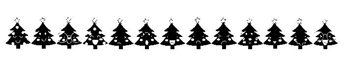 DB Merry Emoji Trees FONT