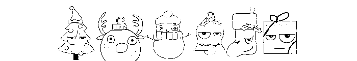DB Merry Monster Holidays Font OTHER CHARS