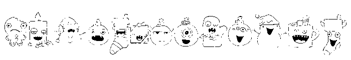 DB Merry Monster Holidays Font UPPERCASE