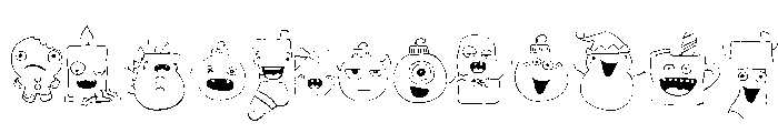 DB Merry Monster Holidays Font LOWERCASE