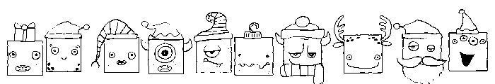 DB Merry Monster Squares Font OTHER CHARS