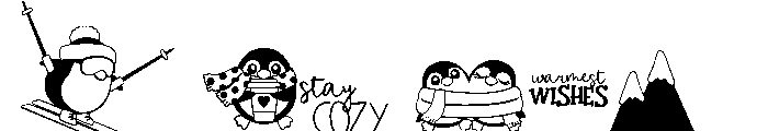DB Merry Penguins Winter Font OTHER CHARS