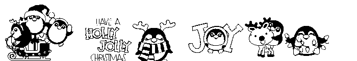 DB Merry Penguins Font OTHER CHARS