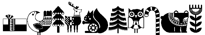 DB Modern Christmas Font OTHER CHARS