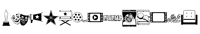 DB Movie Night Font UPPERCASE