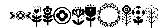 DB Nordic Noel Florals Font OTHER CHARS