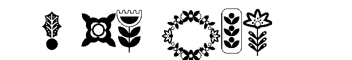 DB Nordic Noel Florals Font OTHER CHARS