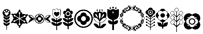 DB Nordic Noel Florals Font UPPERCASE