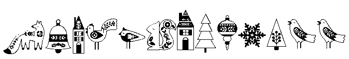 DB Nordic Noel Font LOWERCASE