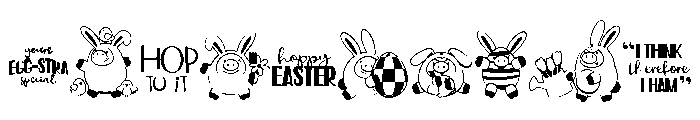 DB Piggy Polies Easter Font OTHER CHARS