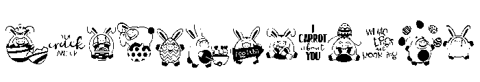 DB Piggy Polies Easter FONT